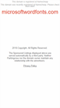 Mobile Screenshot of microsoftwordfonts.com